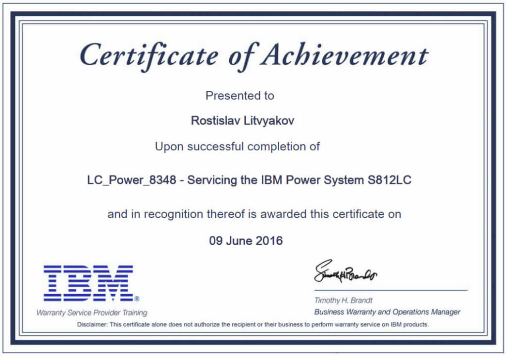 Servicing IBM Power System S812LC